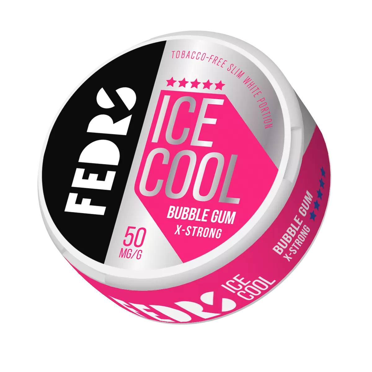 FEDRS Nicotine Pouches Ice Cool X-Strong Bubblegum 25mg