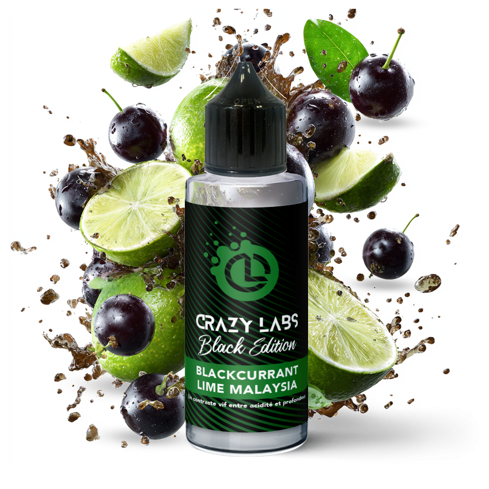 Crazy Labs Black Edition Blackcurrant Lime Malaysia 100ml