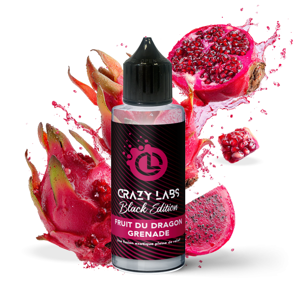 Crazy Labs Black Edition Dragon Fruit Pomegranate (Fruit du Dragon Grenade) 100ml