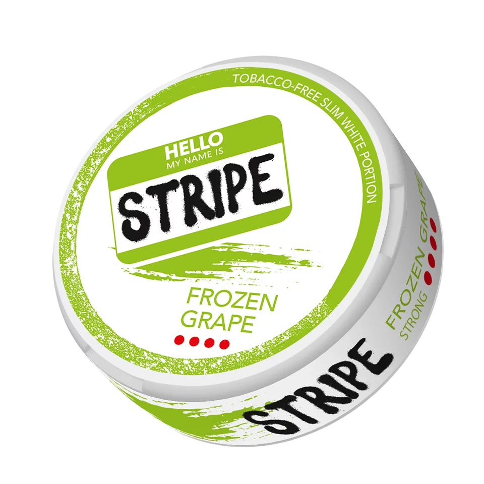 STRIPE Nicotine Pouches Frozen Grape Strong 20x 20mg