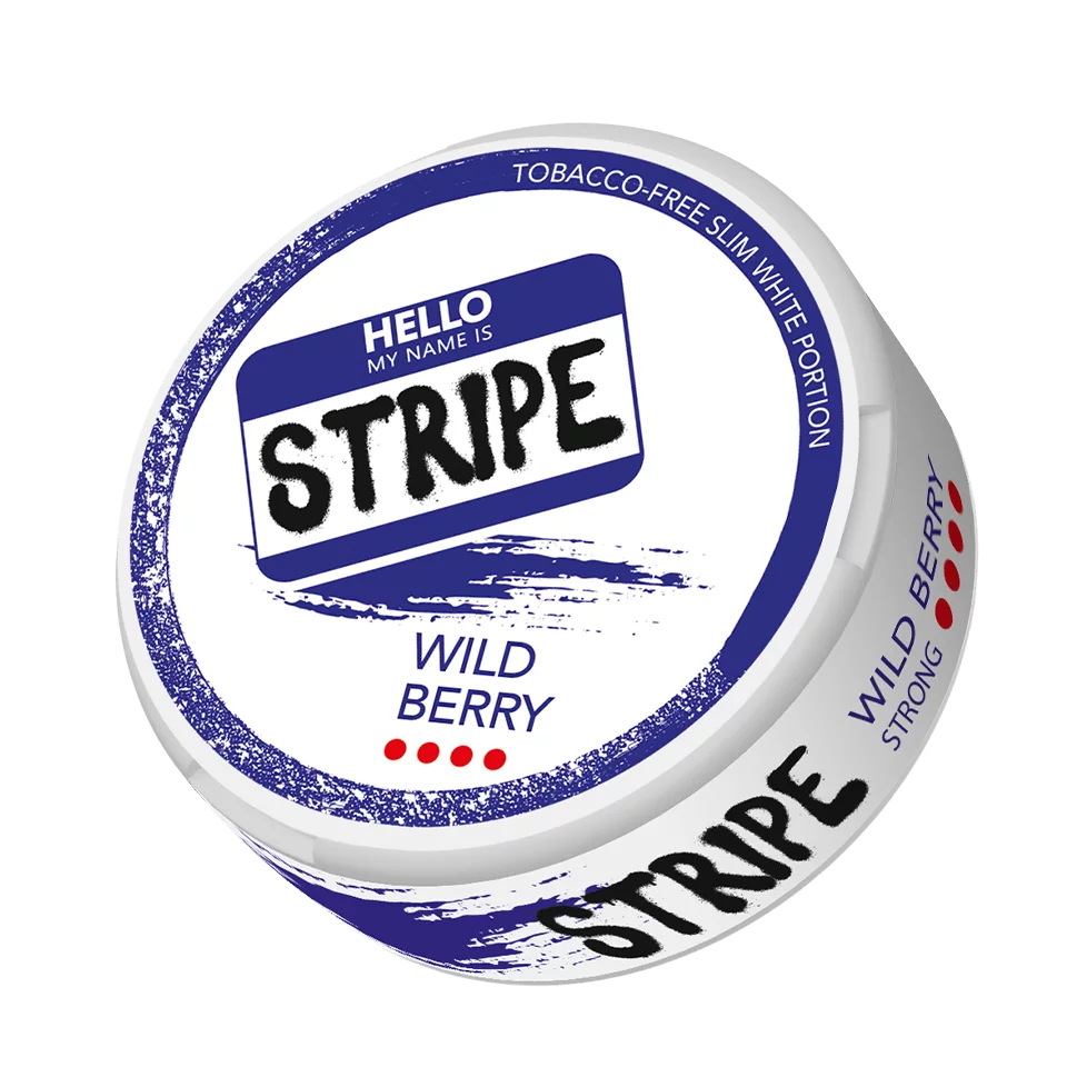 STRIPE Nicotine Pouches Wild Berry Strong 20x 20mg