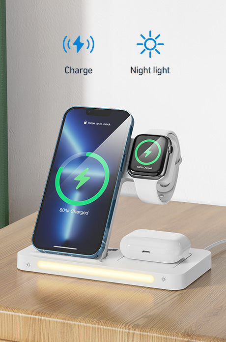 BWOO 3 in 1 Foldable 15W Wireless Charger WL-19