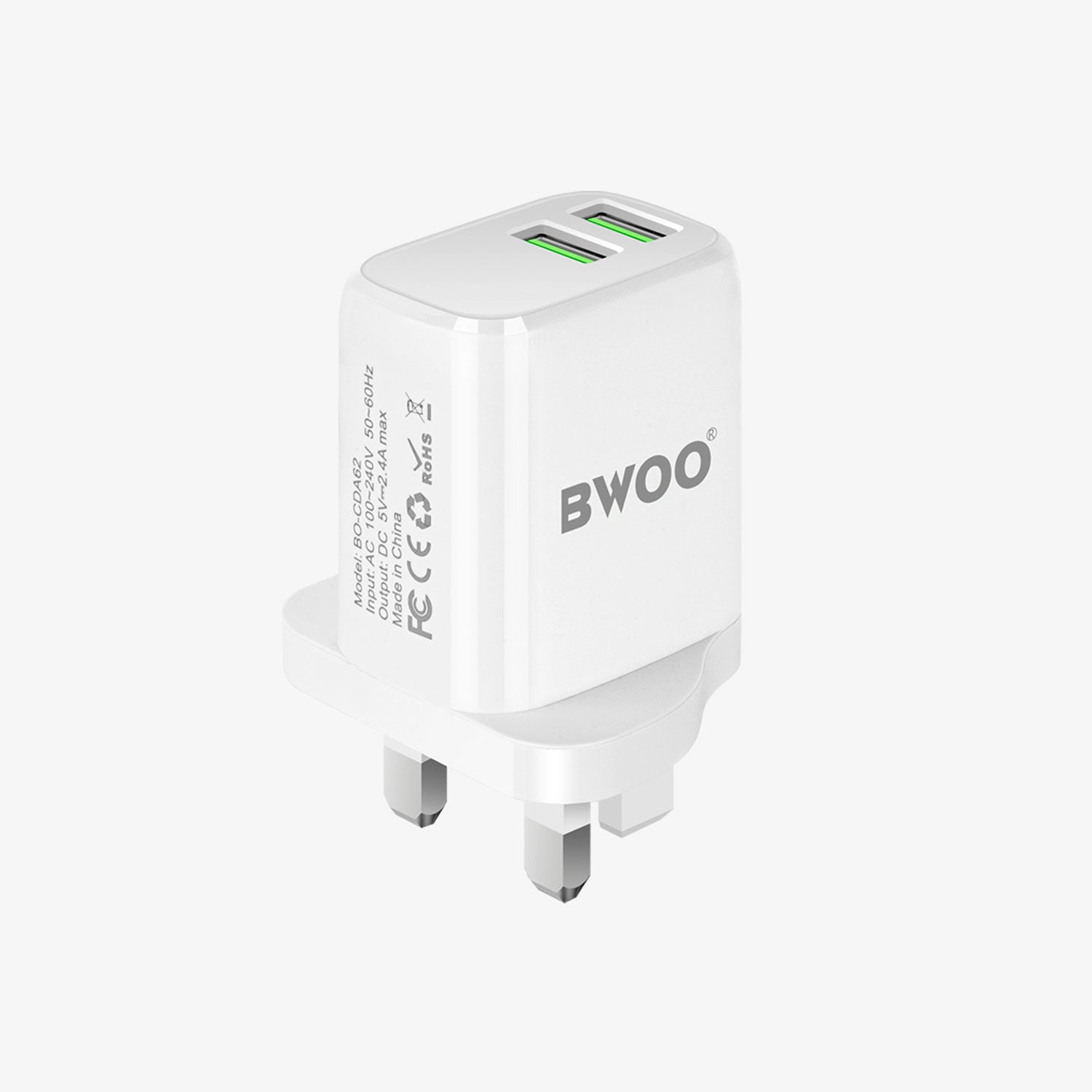 BWOO CDA62 2 USB Fast Charger with Cable