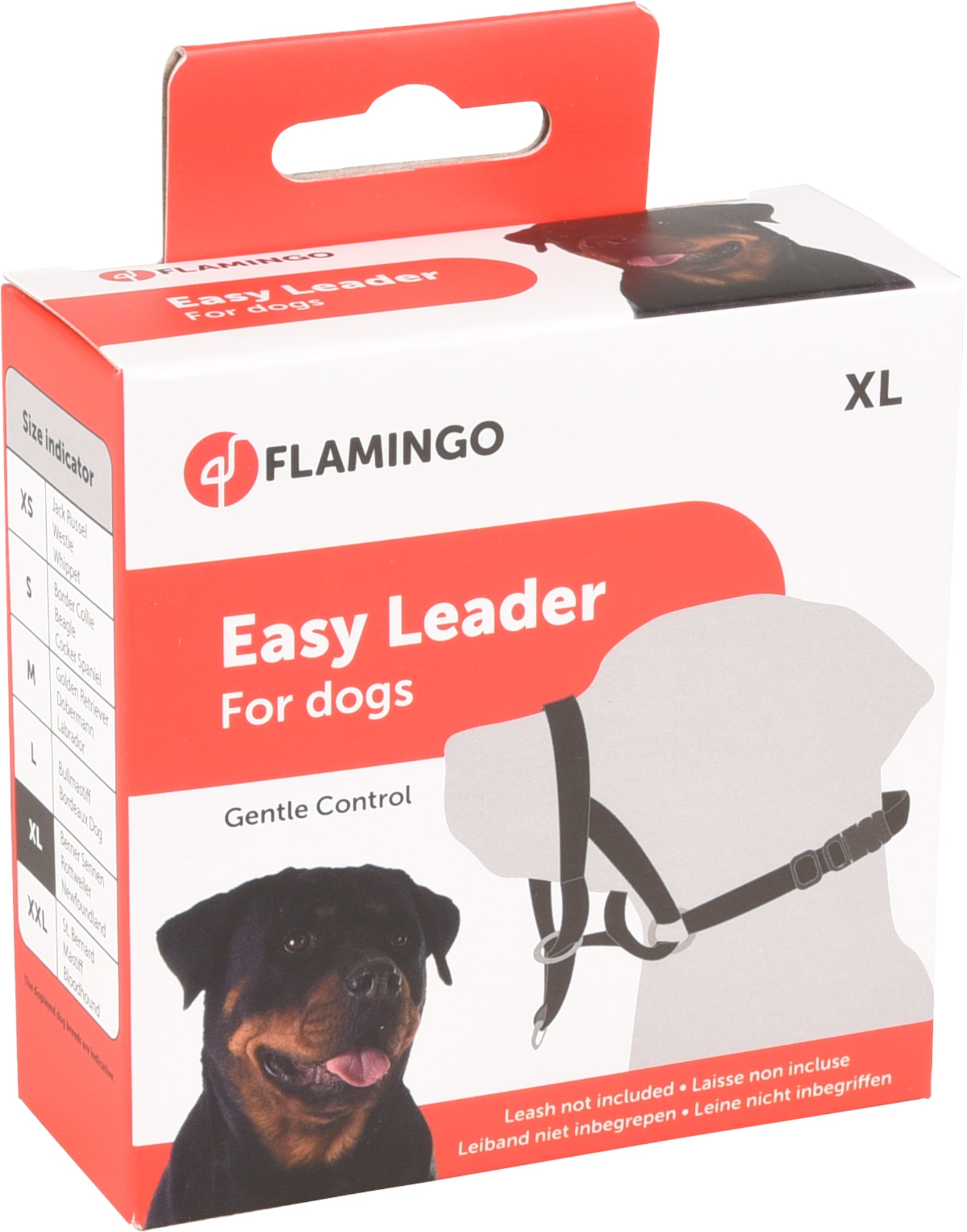 Flamingo Head Collar Easy Leader Black XL
