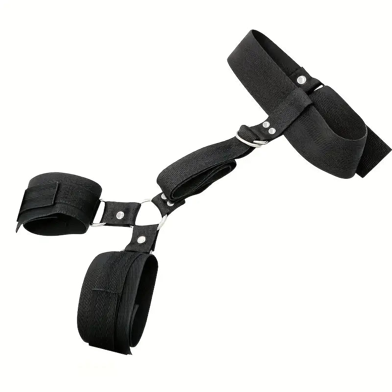 BDSM Body Restraint Set Black Nylon