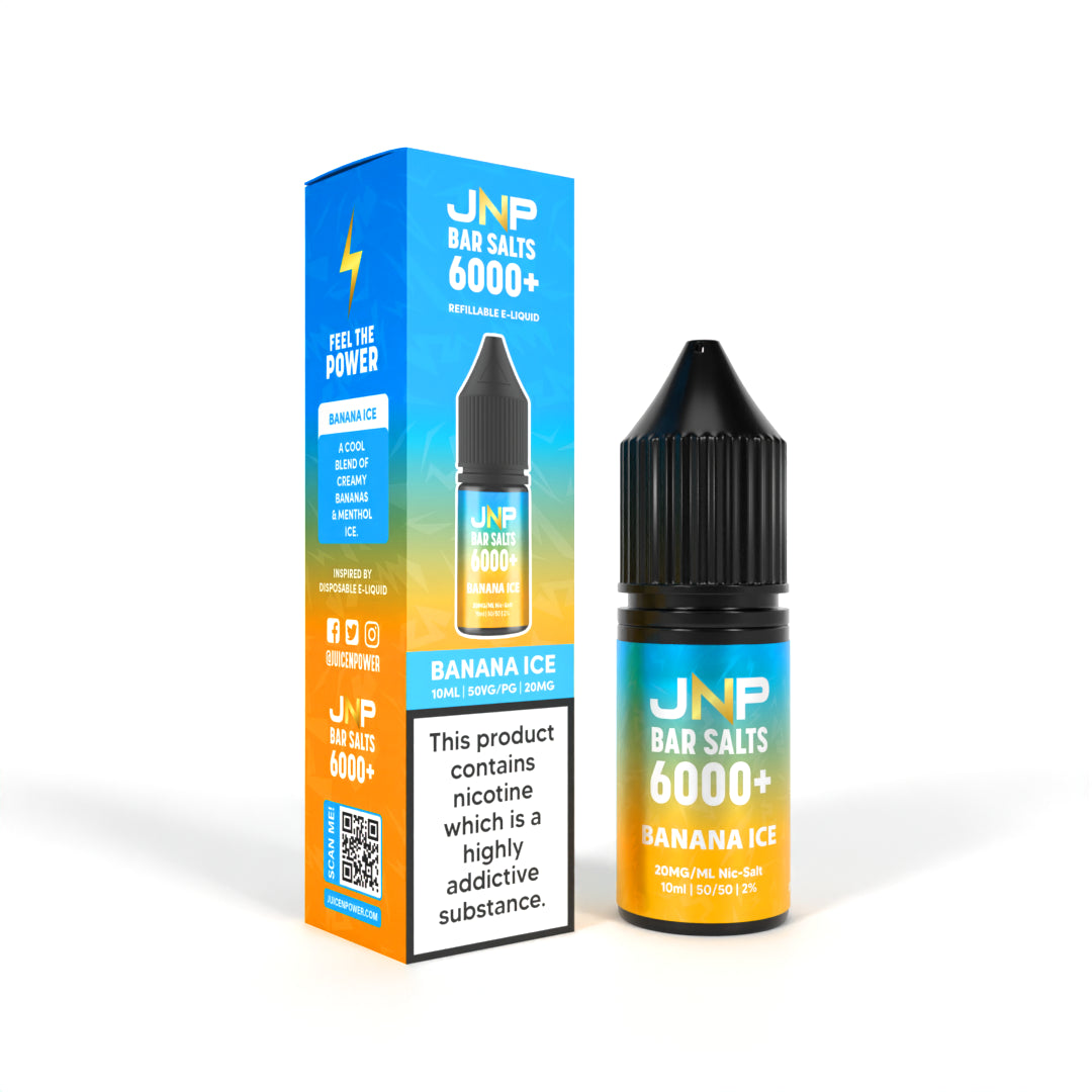 JNP Bar Salts 6000+ Banana Ice Nicotine Salt 10ml