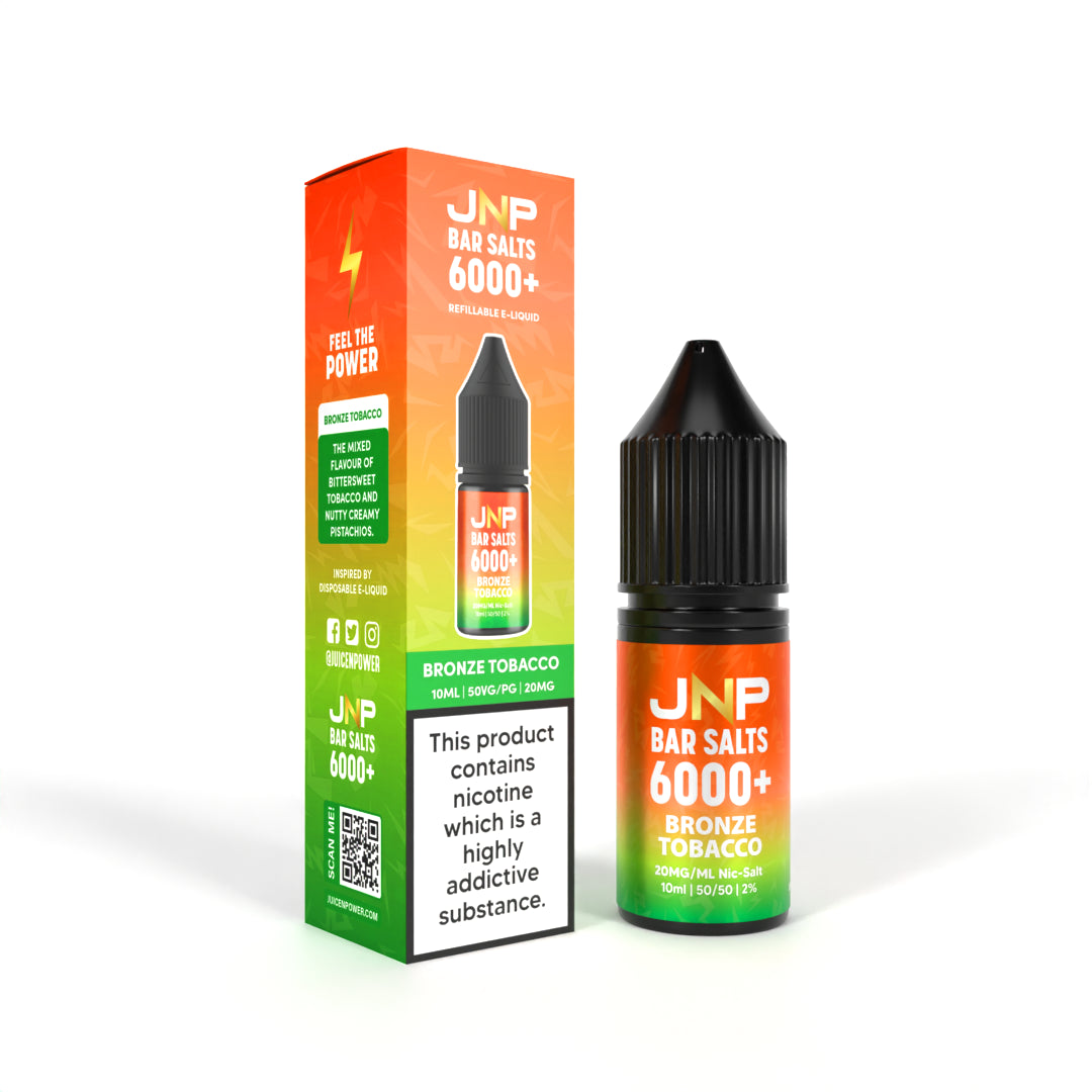 JNP Bar Salts 6000+ Bronze Tobacco Nicotine Salt 10ml