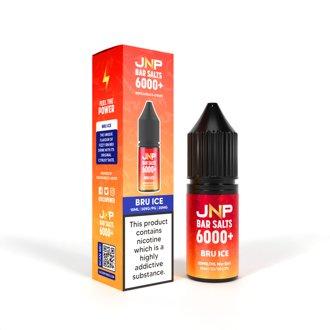 JNP Bar Salts 6000+ Bru Ice Nicotine Salt 10ml