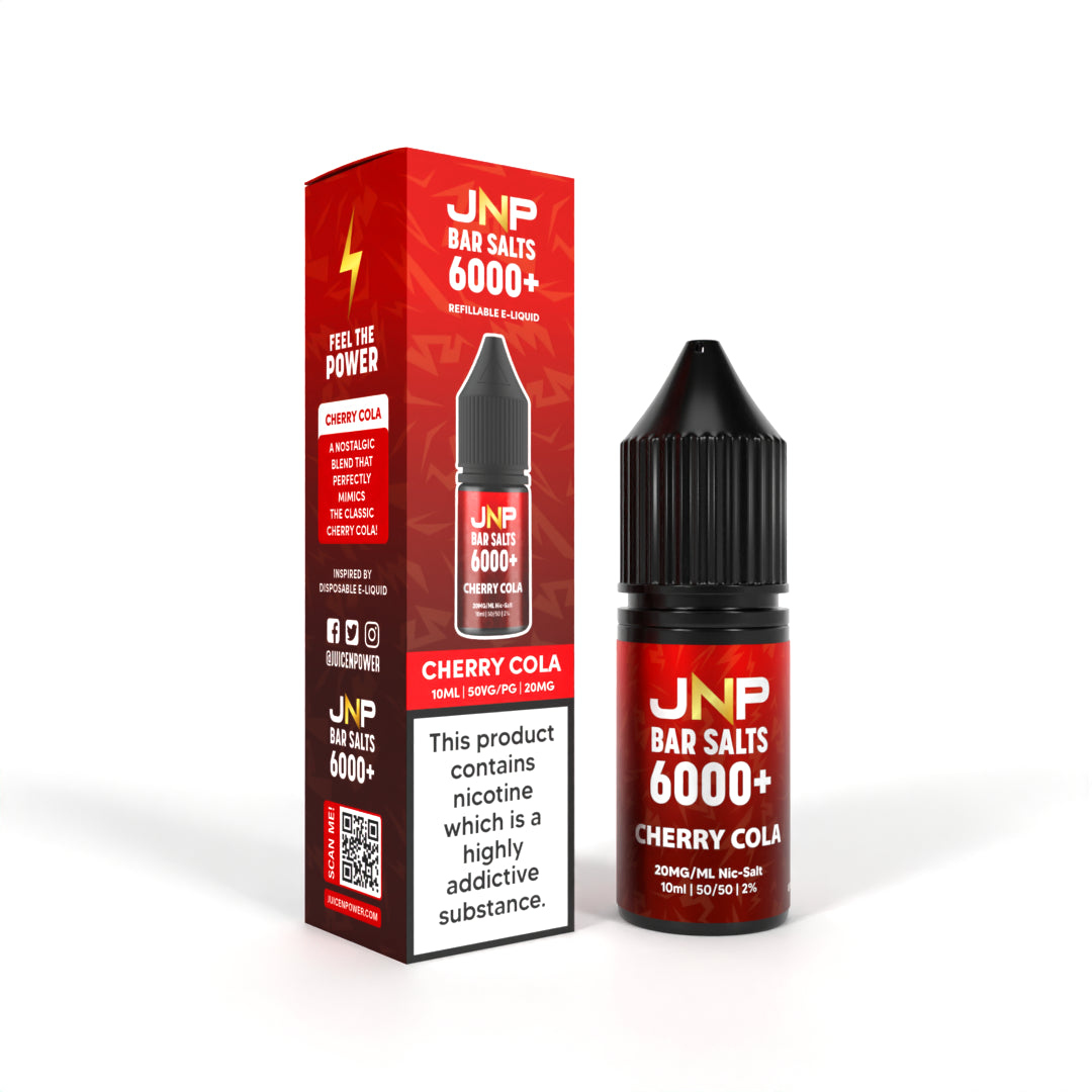 JNP Bar Salts 6000+ Cherry Cola Nicotine Salt 10ml