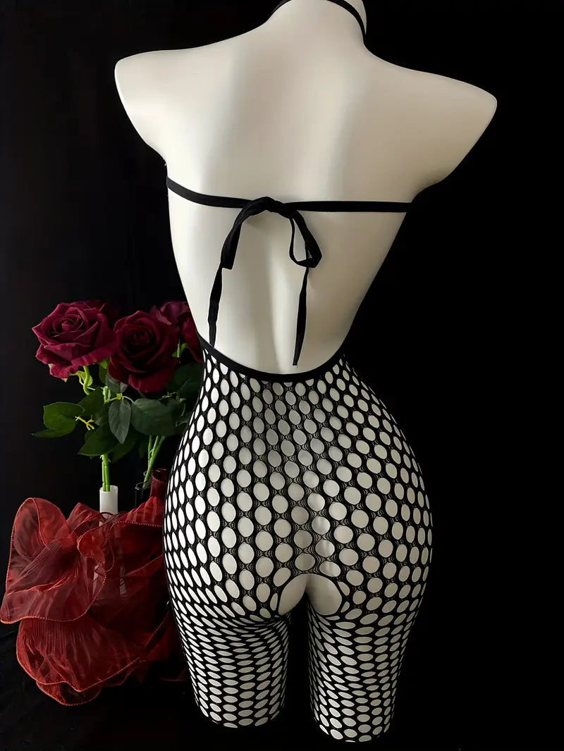 Chic One-Size Erotic Fishnet Swimsuit - 7396762204