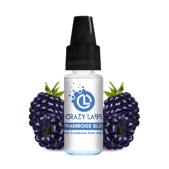 Crazy Labs Blue Raspberry (Framboise Bleu) Nic Salt 10ml