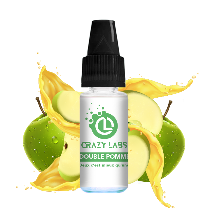 Crazy Labs Double Apple (Double Pomme) Nic Salt 10ml