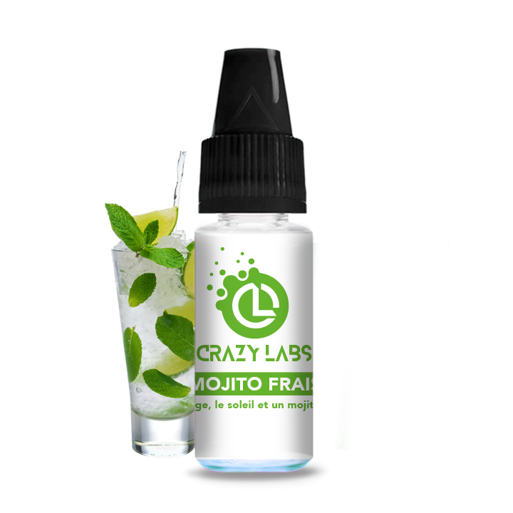 Crazy Labs Fresh Mojito (Mojito Frais) Nic Salt 10ml