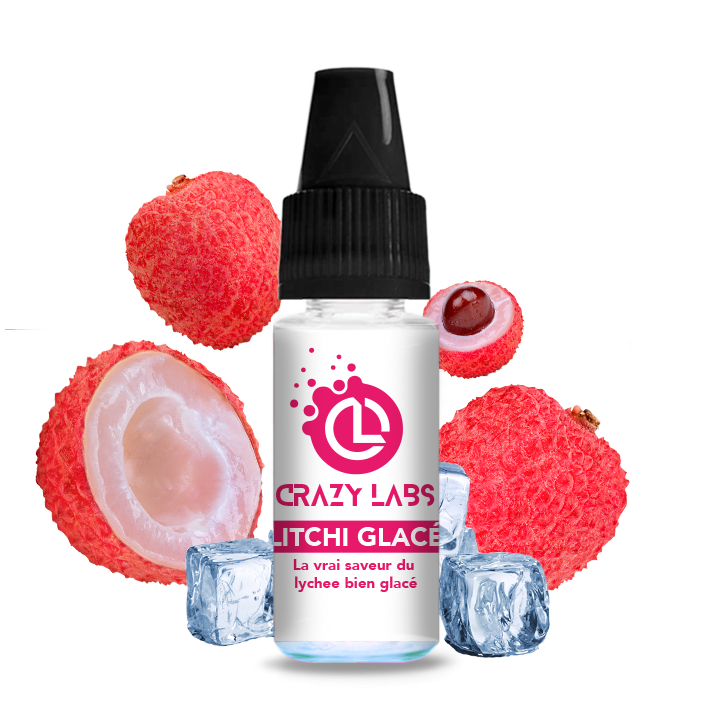 Crazy Labs Frozen Lychee (Litchi Glacé) Nic Salt 10ml
