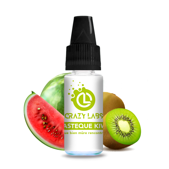 Crazy Labs Kiwi Watermelon (Pasteque Kiwi) Nic Salt 10ml