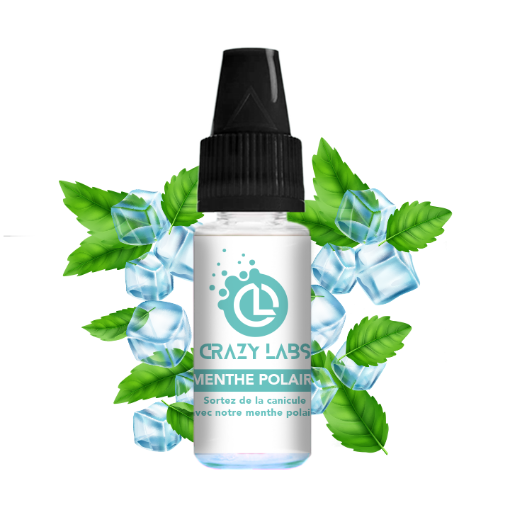 Crazy Labs Polar Mint (Menthe Polaire) Nic Salt 10ml