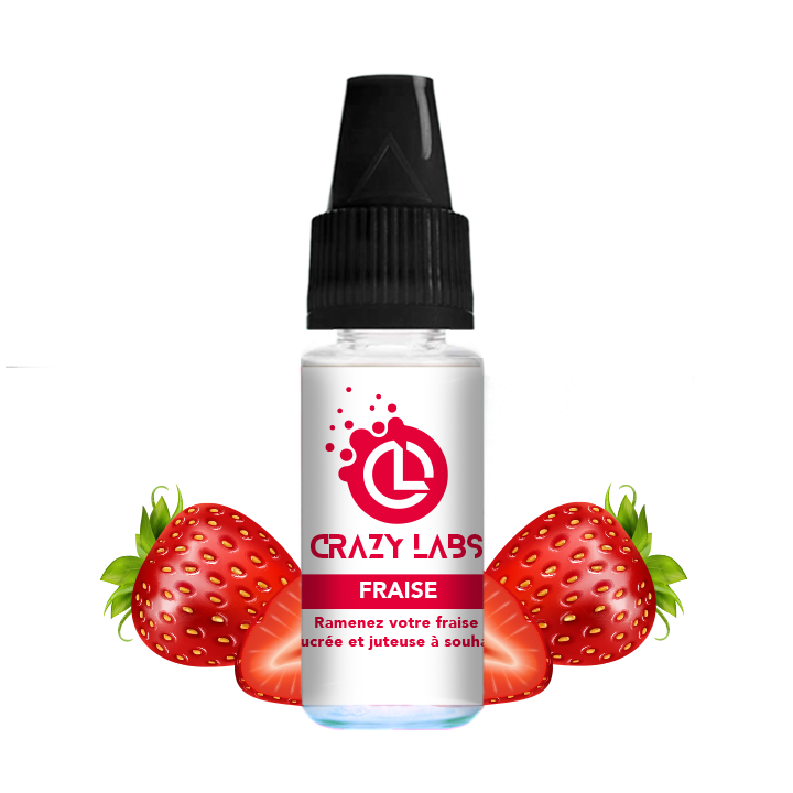 Crazy Labs Strawberry (Fraise) Nic Salt 10ml