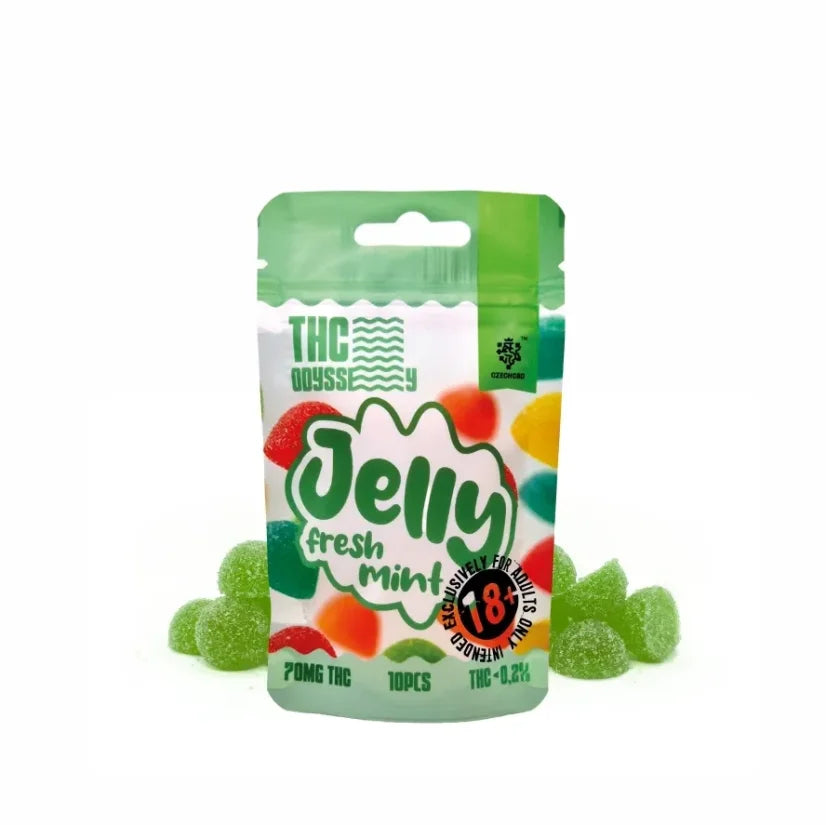 Czech CBD THC Odyssey Jelly Gummies 10pcs, 70mg