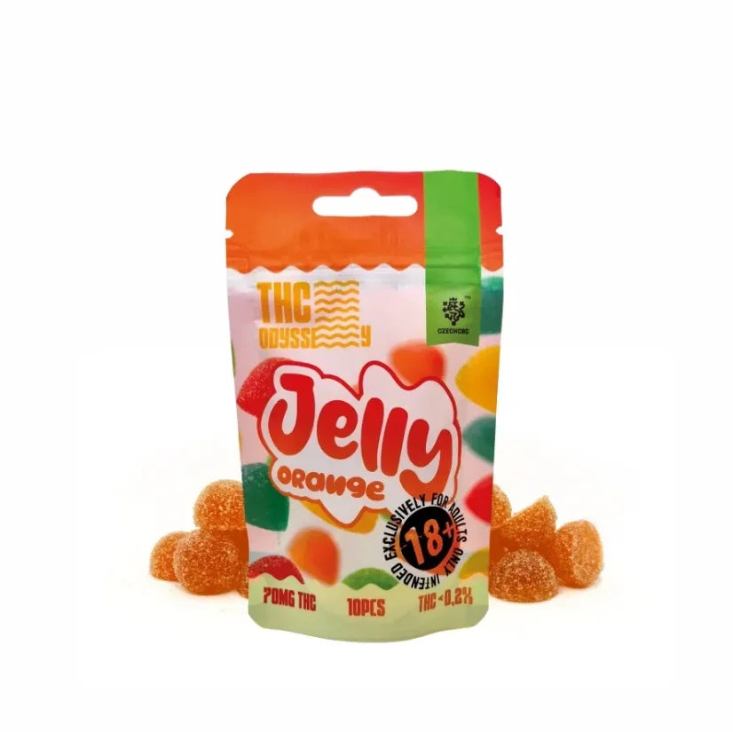 Czech CBD THC Odyssey Jelly Gummies 10pcs, 70mg