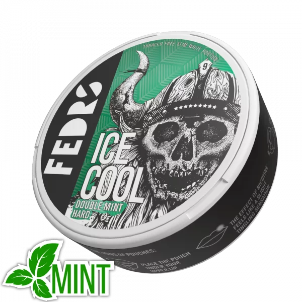 FEDRS Nicotine Pouches Ice Cool Hard Double Mint 33mg