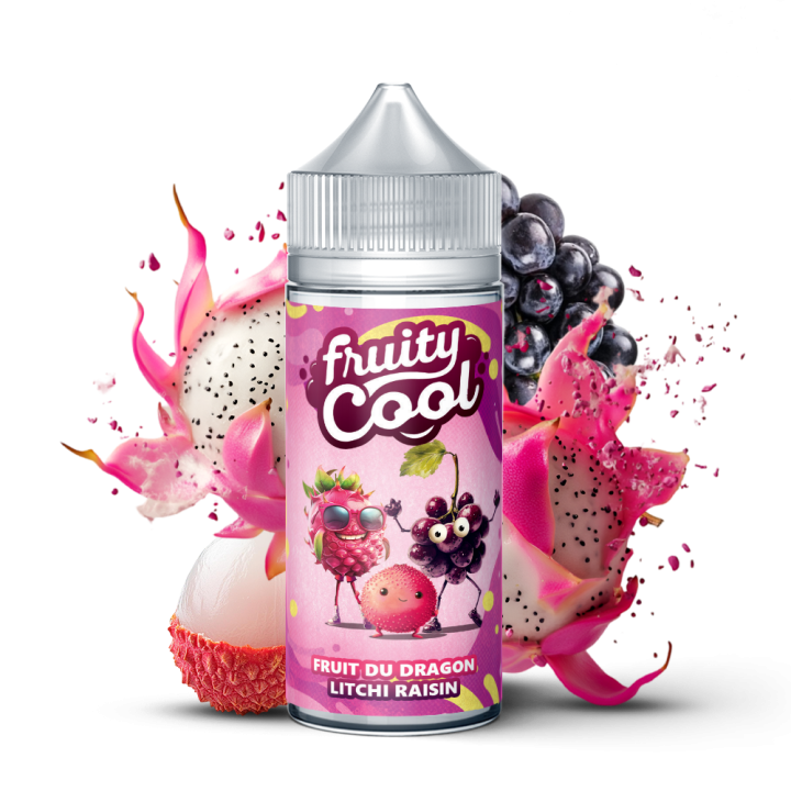 Fruity Cool Dragon Fruit Lychee Grape (Fruit Du Dragon Litchi Raisin) 100ml