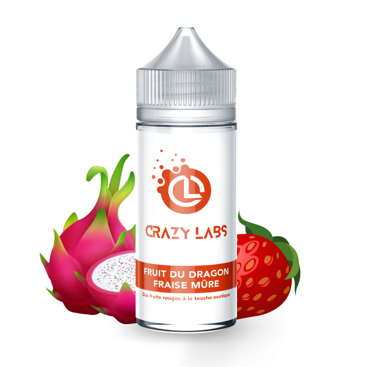 Crazy Labs Dragon Fruit Ripe Strawberry Blackberry (Fruit Du Dragon Fraise Mûre) 100ml