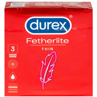 Durex Fetherlite Thin Condoms - Pack of 3