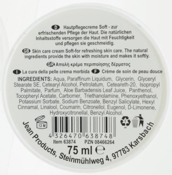 Elina Med Soft Care Cream 75ml Jar