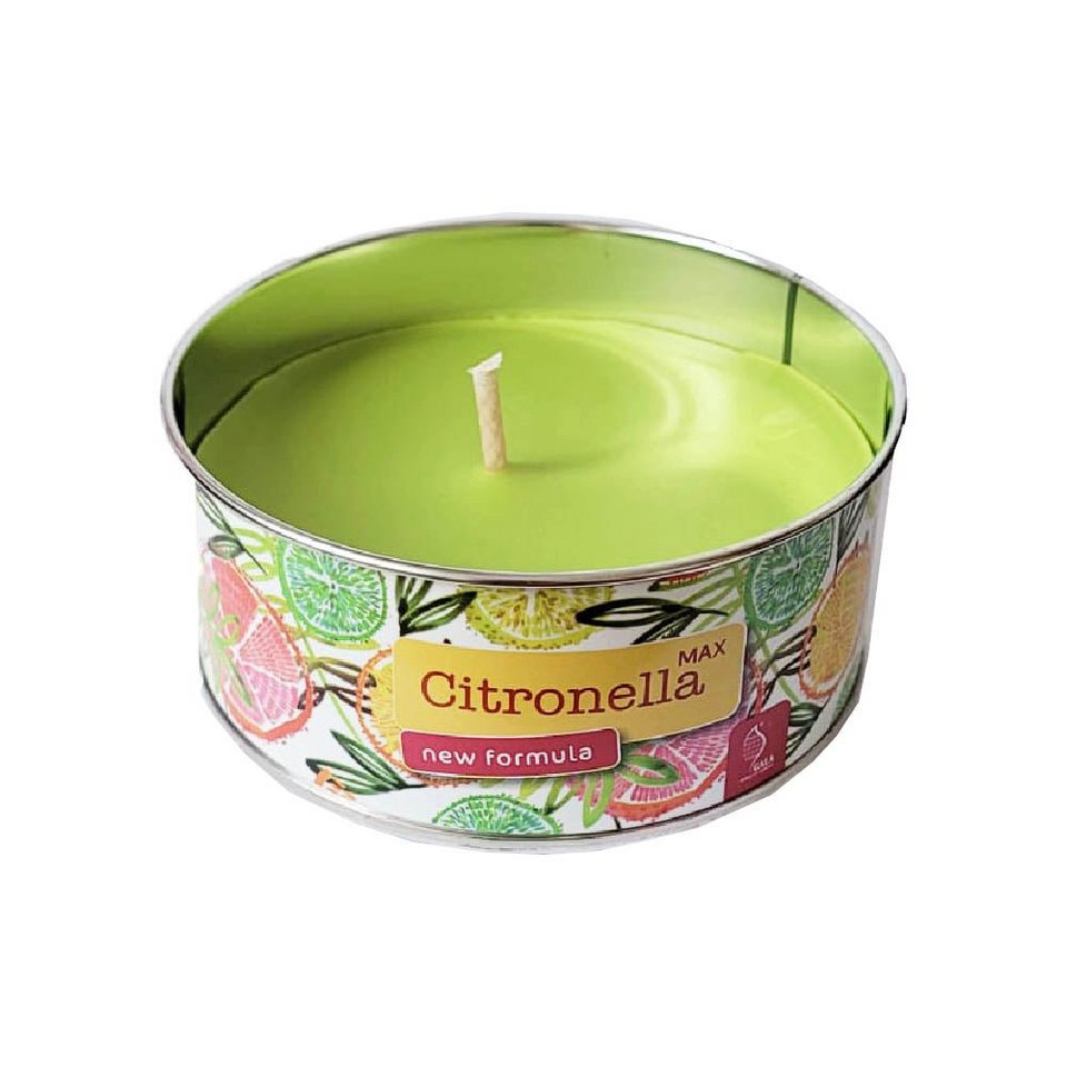 Citronella Max Double-Wick Candle In Glass Jar/Metal Can