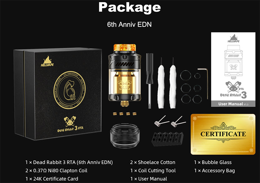 Hellvape Dead Rabbit Solo 6th Anniversary Edition RTA