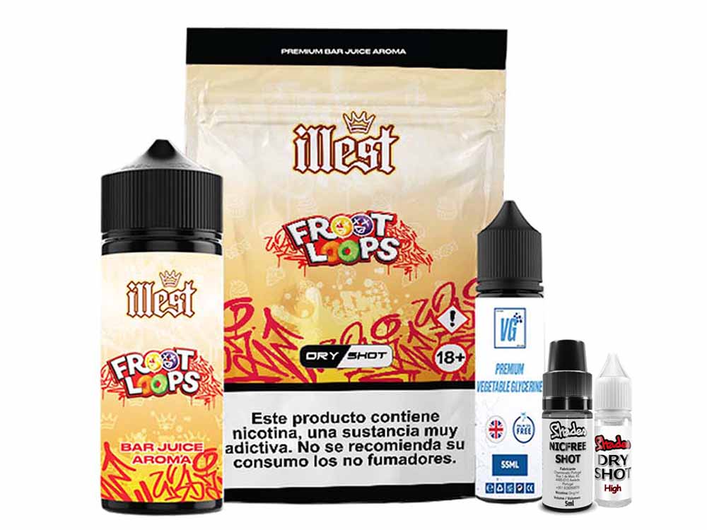 Illest 120ml Dry Shot Frooty Loops 10mg