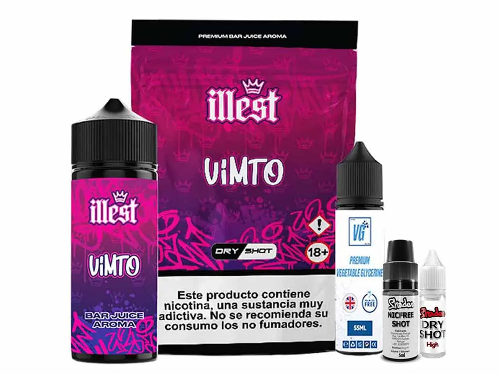Illest 120ml Dry Shot Vimto 10mg