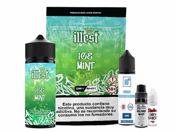 Illest 120ml Dry Shot Ice Mint 10mg
