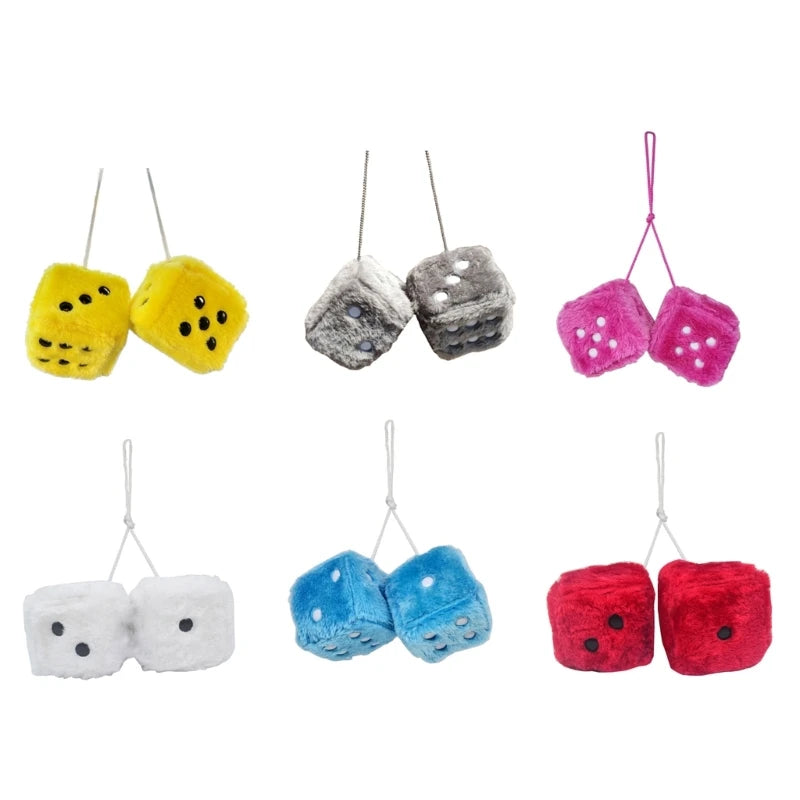 Fuzzy Plush Dice