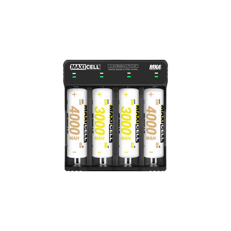 Maxicell MX4 4-Slot Battery Charger