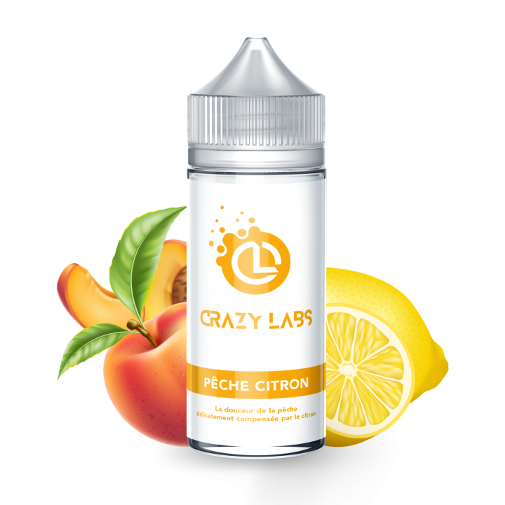 Crazy Labs Peach Lemon (Pêche Citron) 100ml