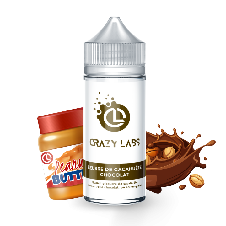 Crazy Labs Peanut Butter Chocolate (Beurre De Cacahuete Chocolat) 100ml