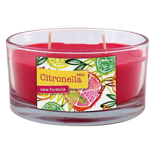 Citronella Max Double-Wick Candle In Glass Jar/Metal Can