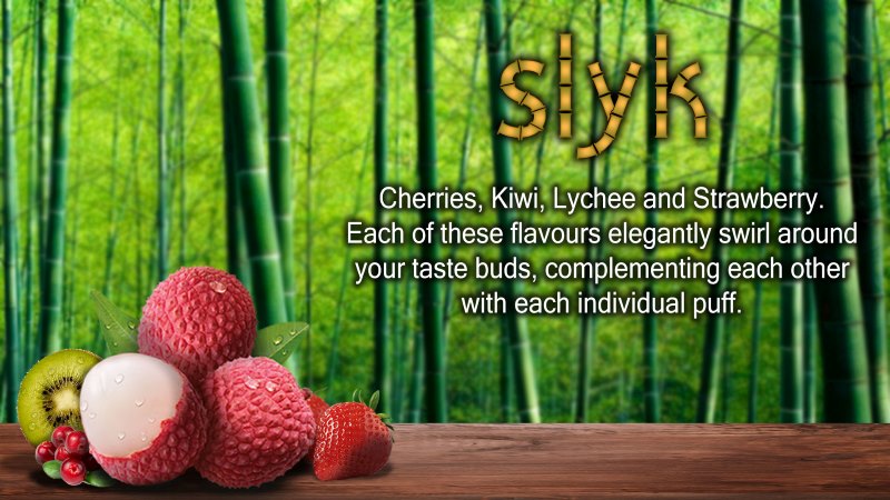Strawberry, Kiwi, Lychee and Cherry Flavoured E-Liquid