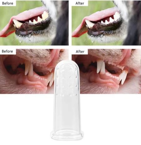 Silicone Bristled Dog Tooth Brush