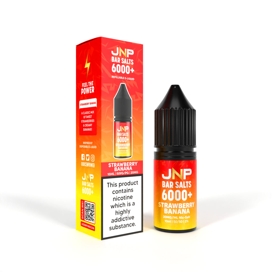 JNP Bar Salts 6000+ Strawberry Banana Nicotine Salt 10ml