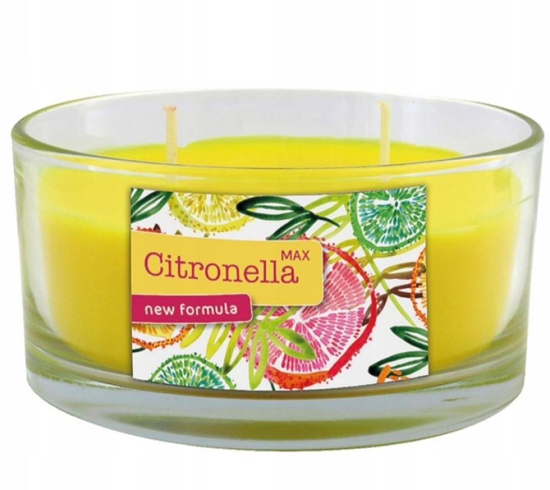 Citronella Max Double-Wick Candle In Glass Jar/Metal Can