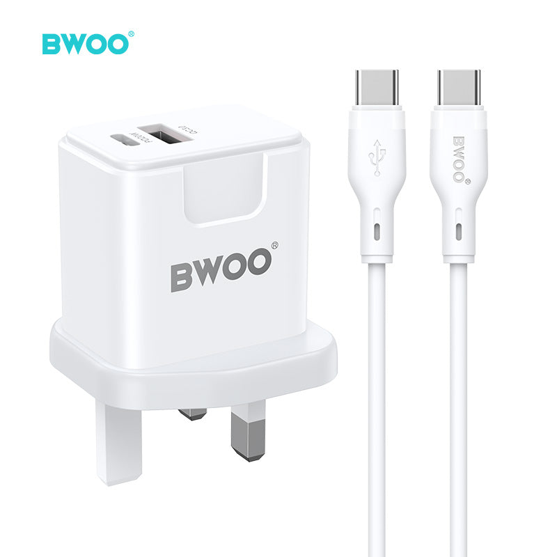 BWOO 38W USB C PD Fast Charger with Cable CDA162