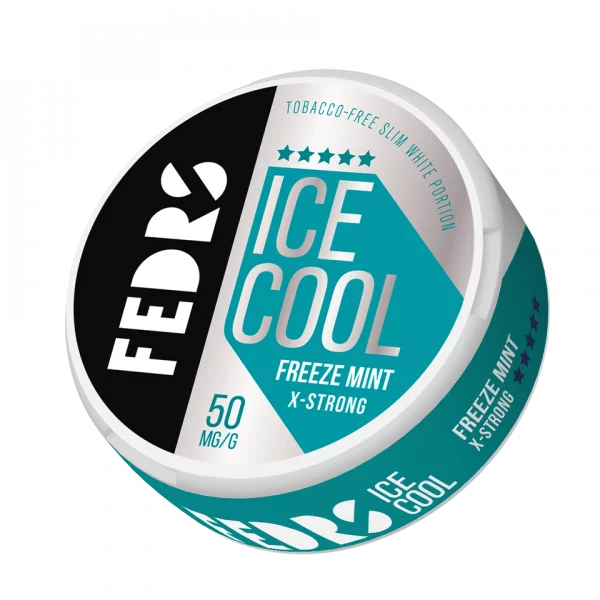 FEDRS Nicotine Pouches Ice Cool X-Strong Freeze Mint 25mg