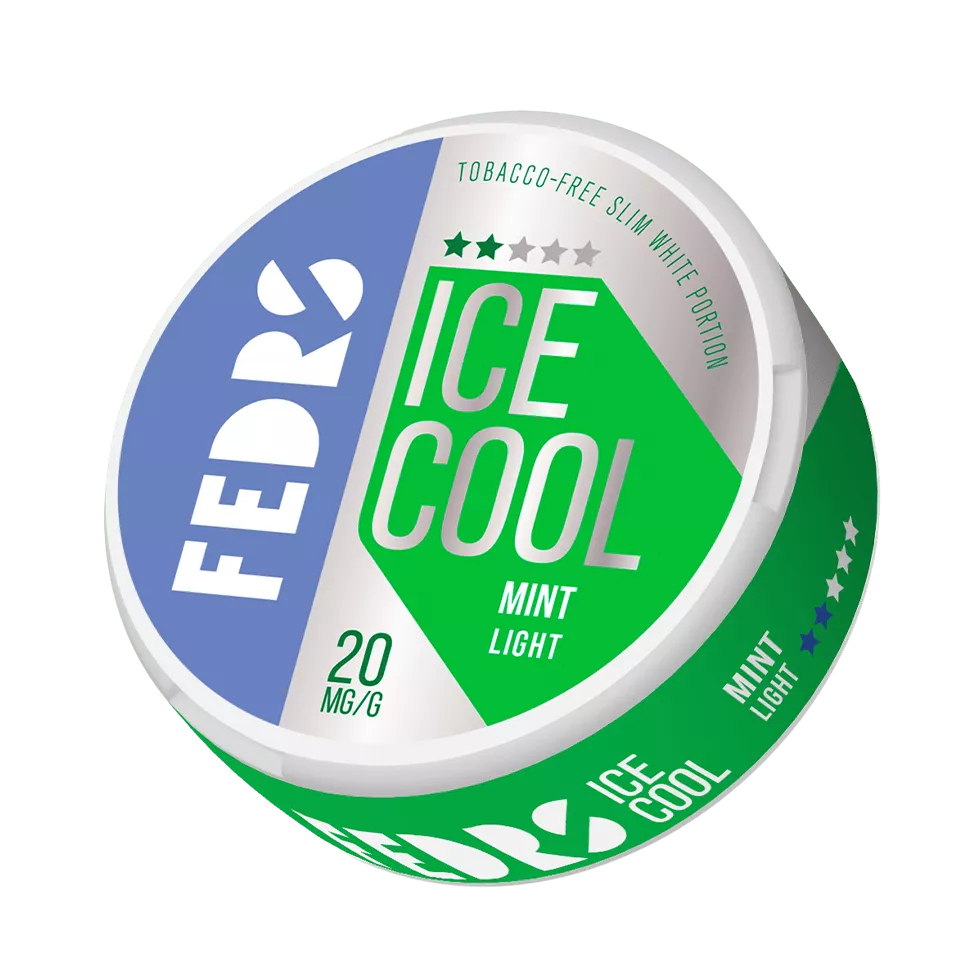 FEDRS Nicotine Pouches Ice Cool Light Mint 10mg
