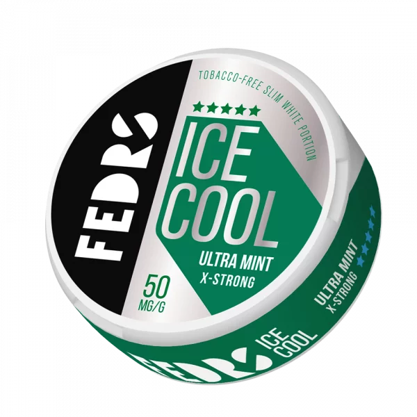 FEDRS Nicotine Pouches Ice Cool X-Strong Ultra Mint 25mg