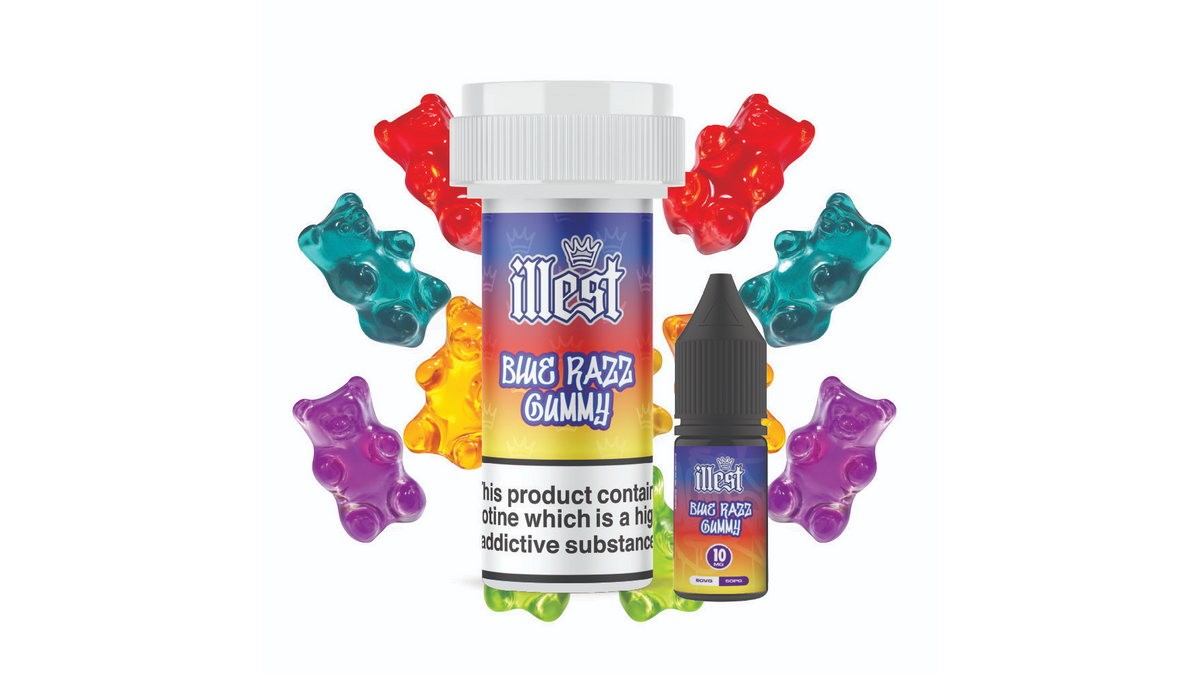 Illest Blue Razz Gummy Nic Salt 10ml