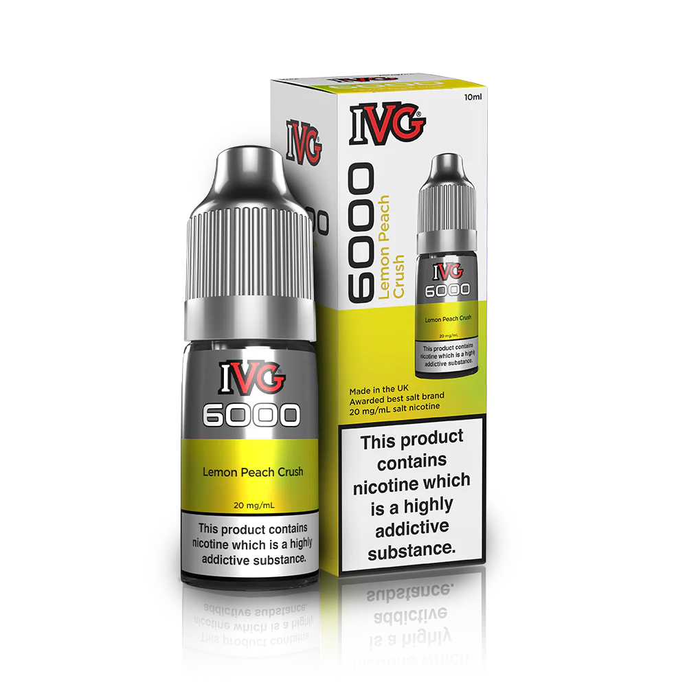 IVG 6000 Lemon Peach Crush Nic Salt 10ml