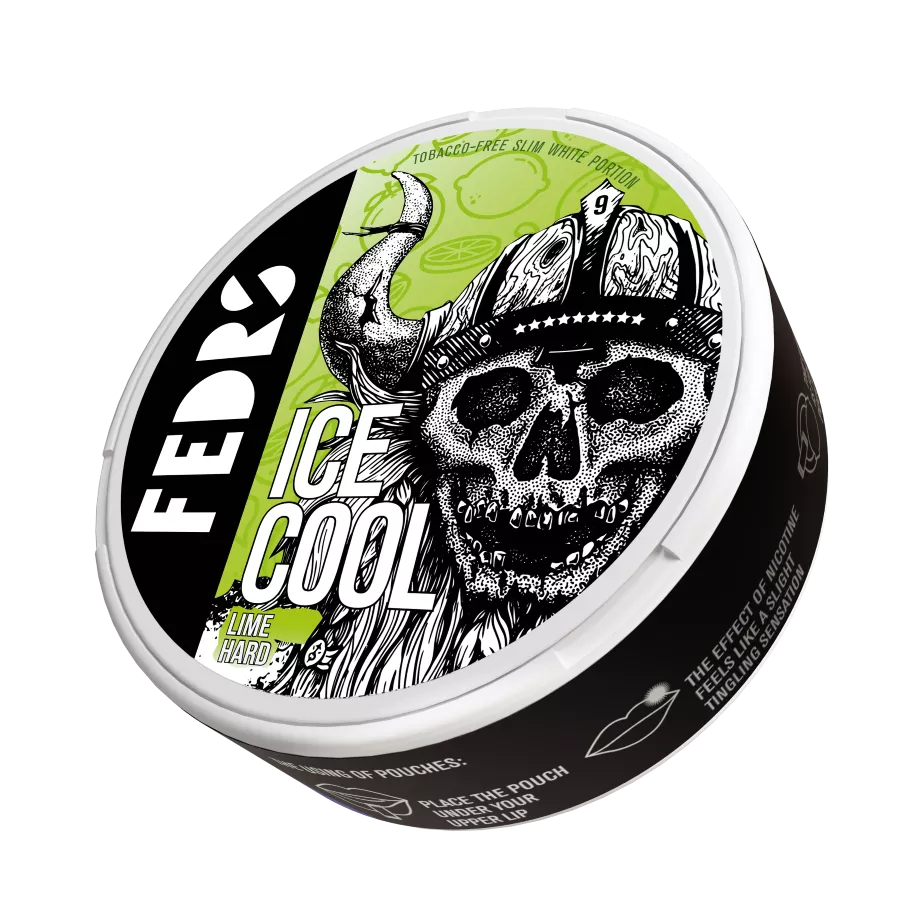 FEDRS Nicotine Pouches Ice Cool Hard Lime 33mg