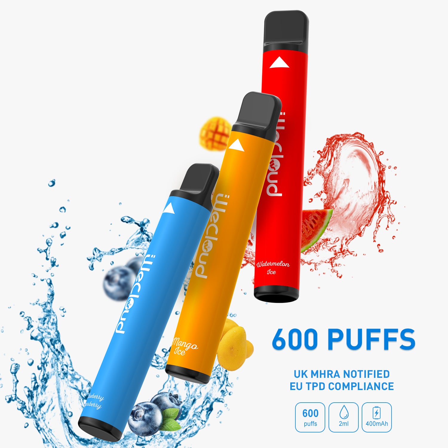 WeCloud 600 Puff Disposable Vape 2%